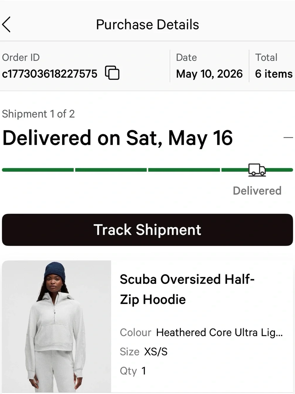 NWT Lululemon Scuba Oversized Hoodie XS/S